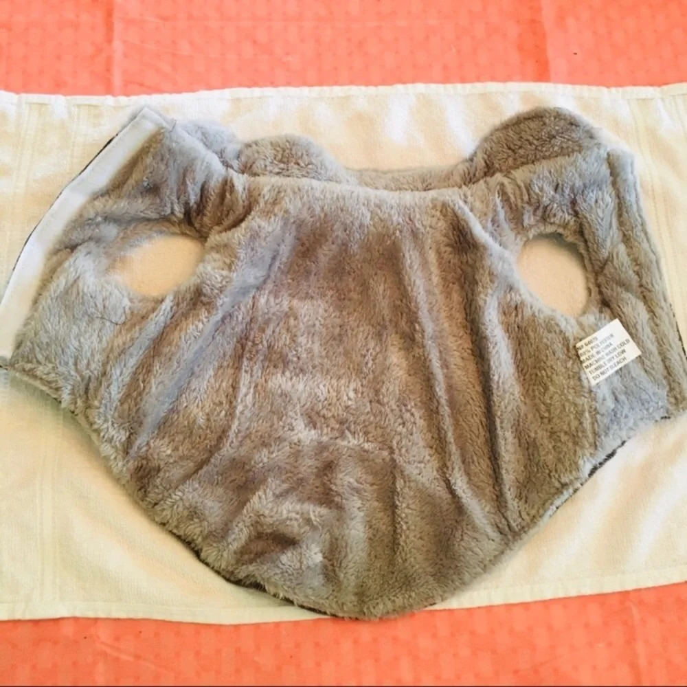 DOG JACKET CORDUROY SHERPA LIKE LINING!